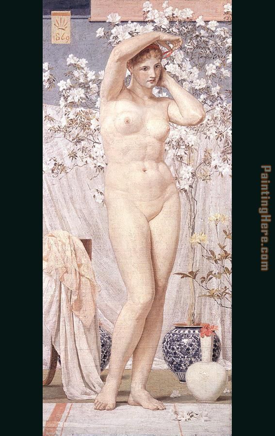 A Venus painting - Albert Moore A Venus art painting